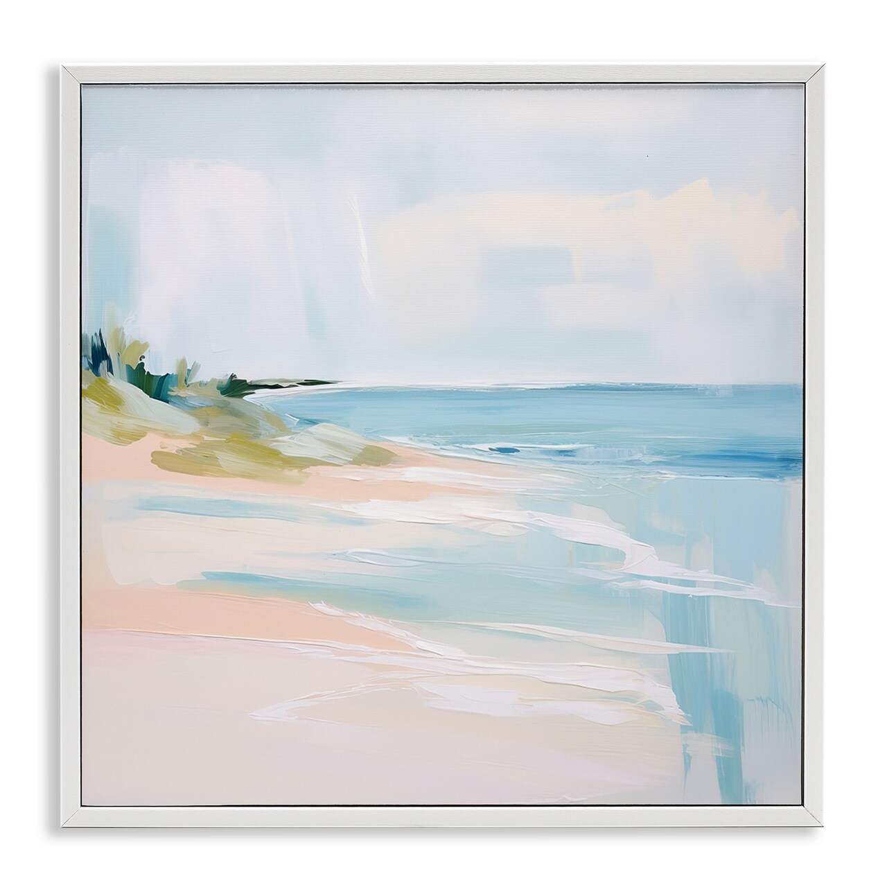 Stupell Industries Abstract Beach Edge Framed Giclee Wall Art Design by Irena Orlov